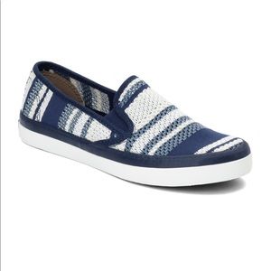 Sperry Women's Top Sider Seaside Slip-On Blue and White Size 6